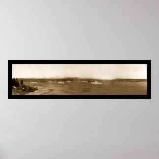Póster Puget Sound Navy Photo 1908