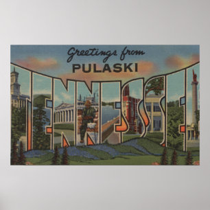 Póster Pulaski, Tennessee - Escenas de letras grandes