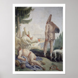 Póster Pulcinella el día de fiesta