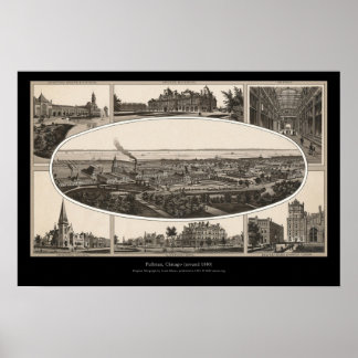 Póster Pullman, Chicago (alrededor de 1880)