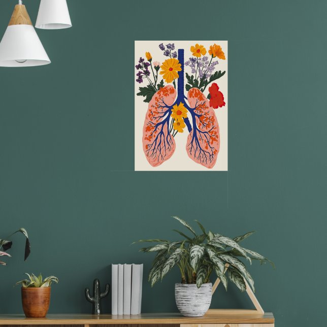 Póster Pulmones en Blooming - Armonía de la Naturaleza y  (Salón 1)