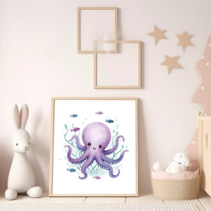 Póster Pulpo Feliz