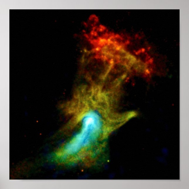 Póster Pulsar B1509 - Hand of God X-Ray Nebula NASA Photo (Frente)