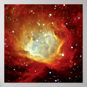 Póster Pulsar SXP 1062 Resto de Supernova Foto Espacial d