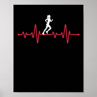 Póster Pulse runner funny athletics jogging