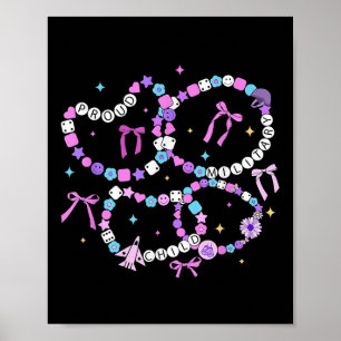 Póster Pulsera de amistad niño militar morado por mil