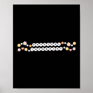 Póster Pulsera De Amistad Terapéutica Física Pt Pta Ther