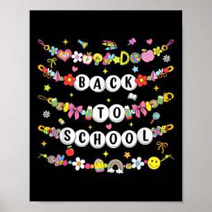 Póster Pulsera Feliz Regreso a la Escuela Primer Día de E