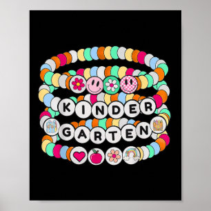 Póster Pulsera preppy para el regreso a clases jardín de
