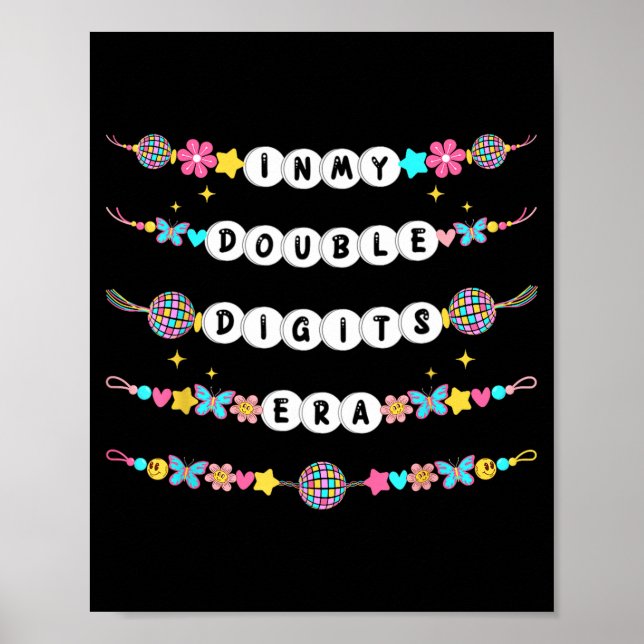 Póster Pulseras de Amistad de Mi Era de Doble Dígito 10º  (Frente)