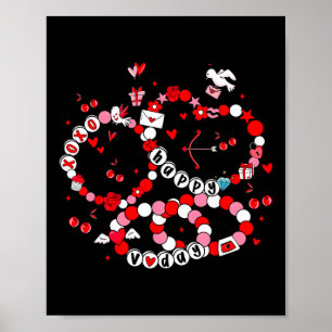 Póster Pulseras de amistad Gi Feliz San Valentín Xoxo