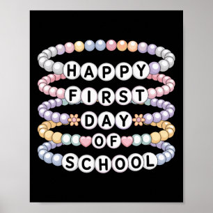 Póster Pulseras de Bienvenida al Colegio Primer Día de Cl