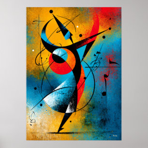 Póster Pulso Celestial – Pared Geométrica Abstracta Moder