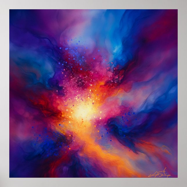 Póster Pulso del Abstracto Infinito (Frente)