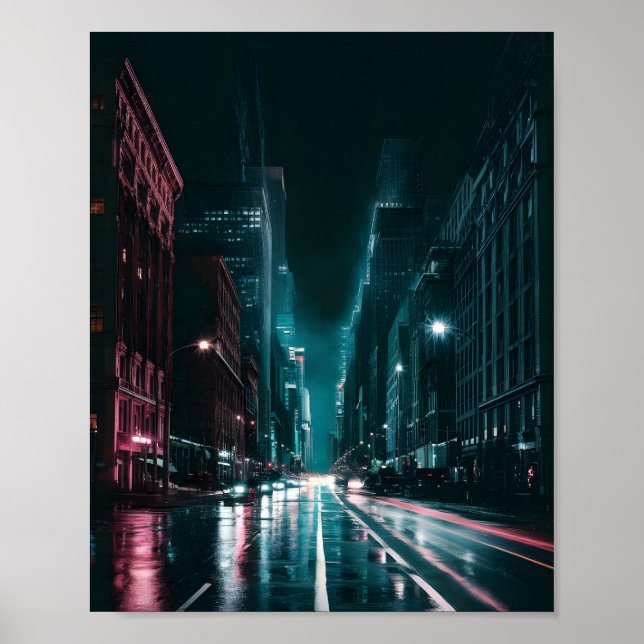 Póster Pulso nocturno: Vibrancia urbana (Frente)