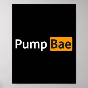Póster Pump Bae Funny Gym Bodybuilding