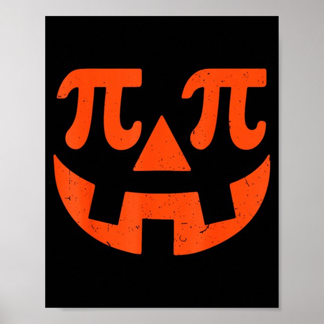 Póster Pumpkin E Funny Math Thanksgiving Science Teacher  (Frente)