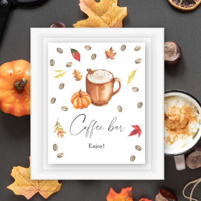 Póster Pumpkin Latte Ducha de novia Café bar (Subido por el creador)
