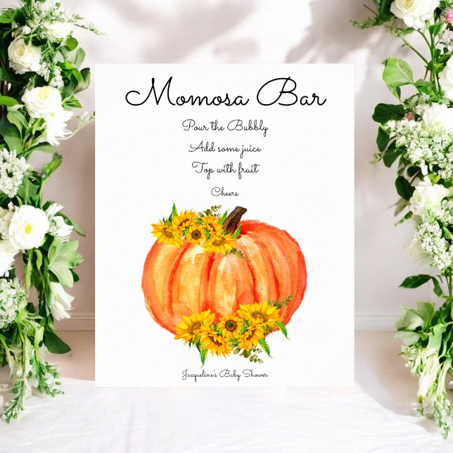 Póster Pumpkin Momosa Bar Baby Shower (Subido por el creador)