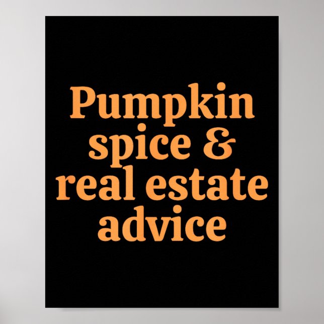 Póster Pumpkin Sce And Real Estate Advice  (Frente)