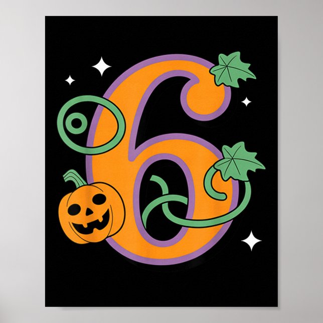 Póster Pumpkin Six Seven 67 Matching 6 Halloween Couple  (Frente)