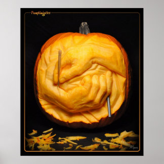 Póster Pumpkingutter Poster - Carving Hands