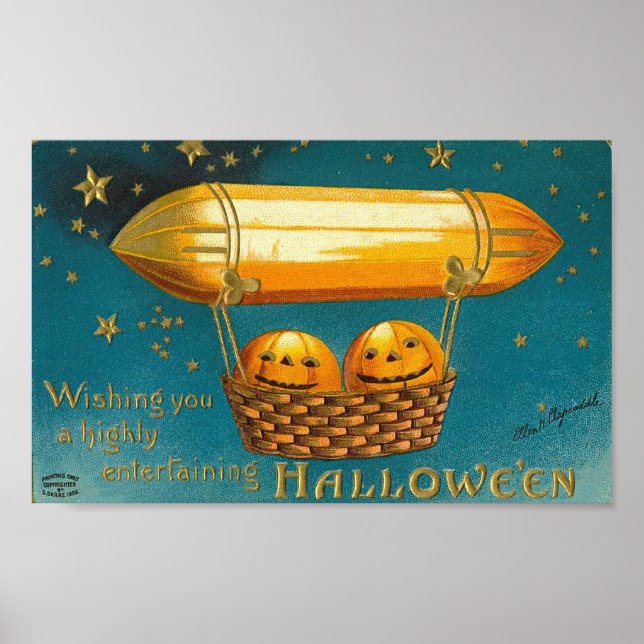 Póster Pumpkins in Flying Basket (Frente)