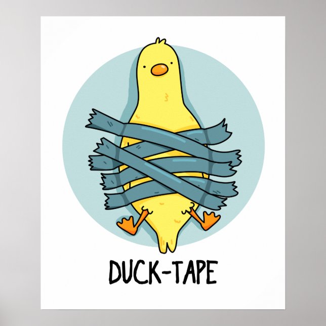 Póster Pun de cinta divertida Duct (Frente)