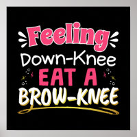 Pun de Positividad de Cirugía de Knee - Cute Brown