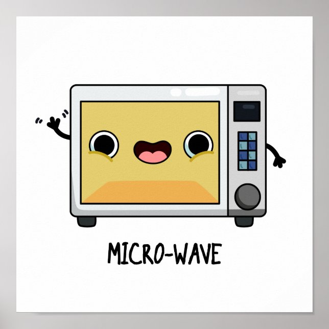Póster Pun divertido de microondas (Frente)
