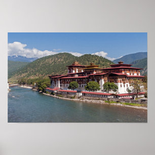 Póster Punakha Dzong en Bután