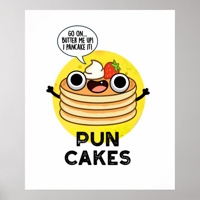 Póster Puncakes Funny Pancake Pun (Frente)