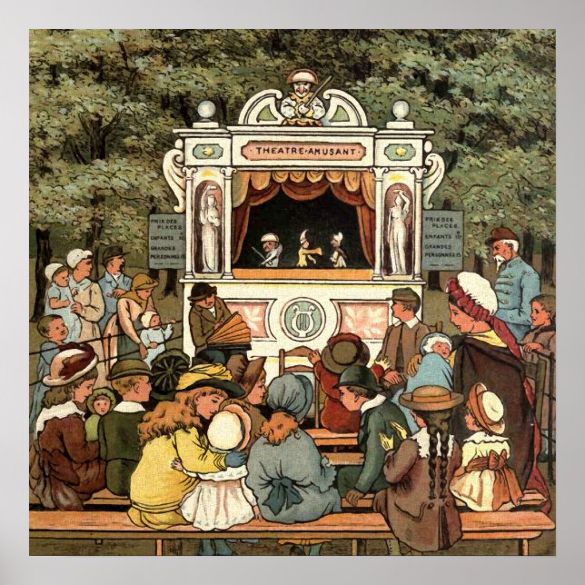Póster Punch and Judy Puppet Show" (Frente)