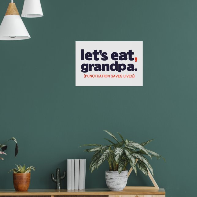 Póster Punctuation saves lives (Salón 1)