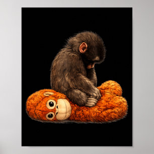 Póster Puñetazo de mono bebé 