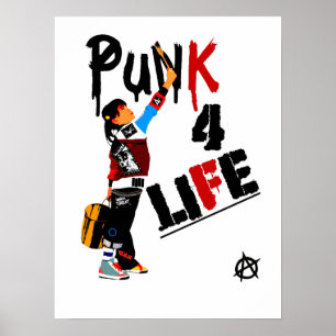 Póster Punk 4 Poster de vida
