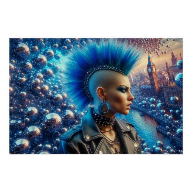 Póster Punk-CHICAS PERDIDOS EN LA CIUDAD 2 (Anverso)