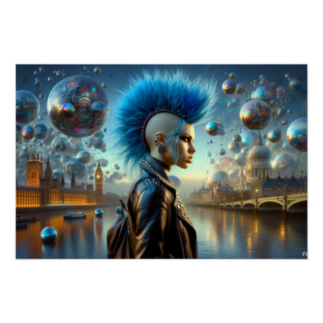 Póster Punk-CHICAS PERDIDOS EN LA CIUDAD 3 (Anverso)