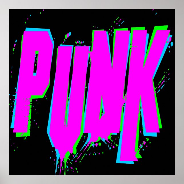 Póster Punk de cosecha de Corey Tiger 80 (Frente)