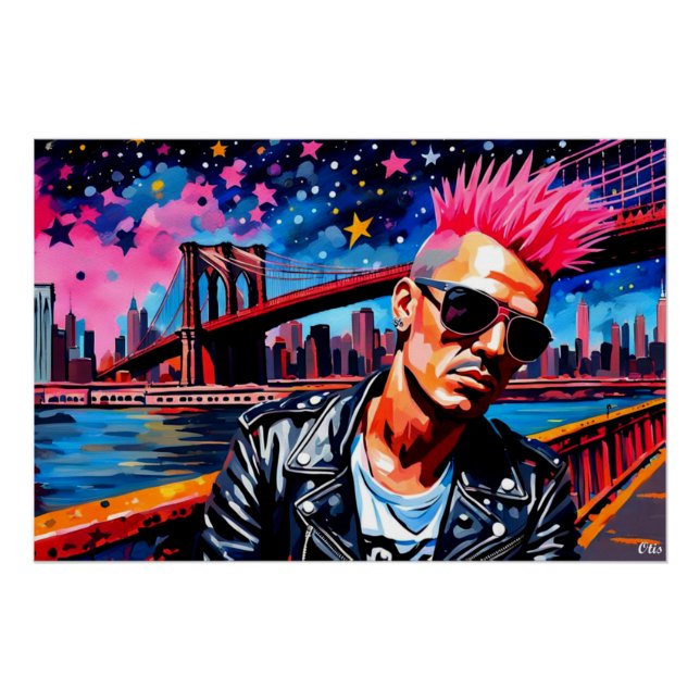 Póster Punk DE NIÑOS PERDIDOS EN LA CIUDAD 3 (Anverso)
