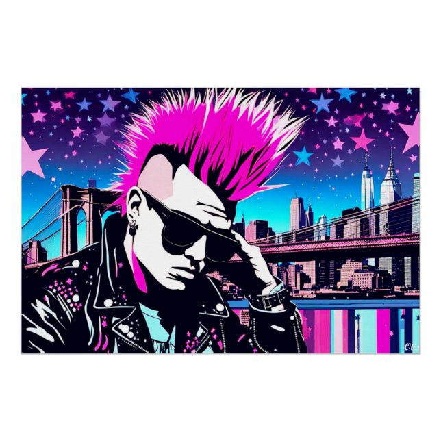 Póster Punk DE NIÑOS PERDIDOS EN LA CIUDAD 7 (Anverso)