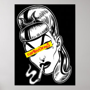 Póster Punk Femme Fatale