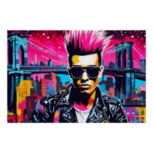 Póster Punk-NIÑOS PERDIDOS EN LA CIUDAD