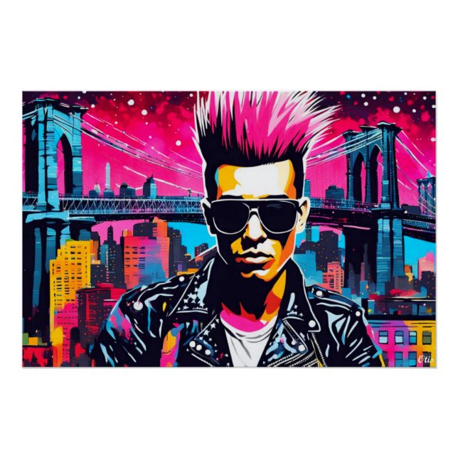 Póster Punk-NIÑOS PERDIDOS EN LA CIUDAD (Anverso)