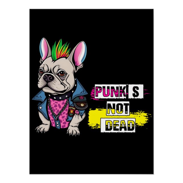 Póster Punk no muerto (Anverso)