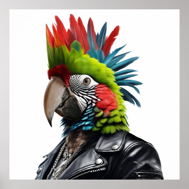 Póster Punk Parrot (Frente)