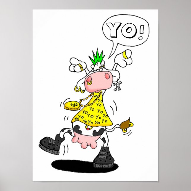 Póster punk poster vache (Frente)