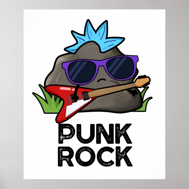 Póster Punk Rock Funny Music Pun (Frente)