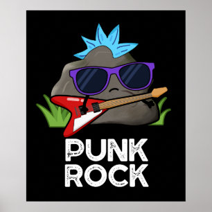 Póster Punk Rock Funny Music Pun Dark BG