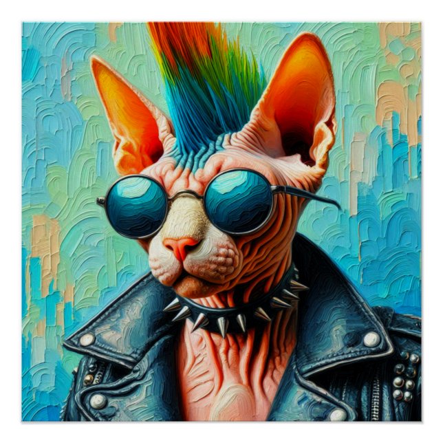 PÓSTER PUNK ROCK SPHYNX 2 (Anverso)